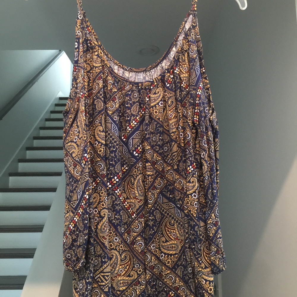 Printed Long Sleeve Should Cut Out Top